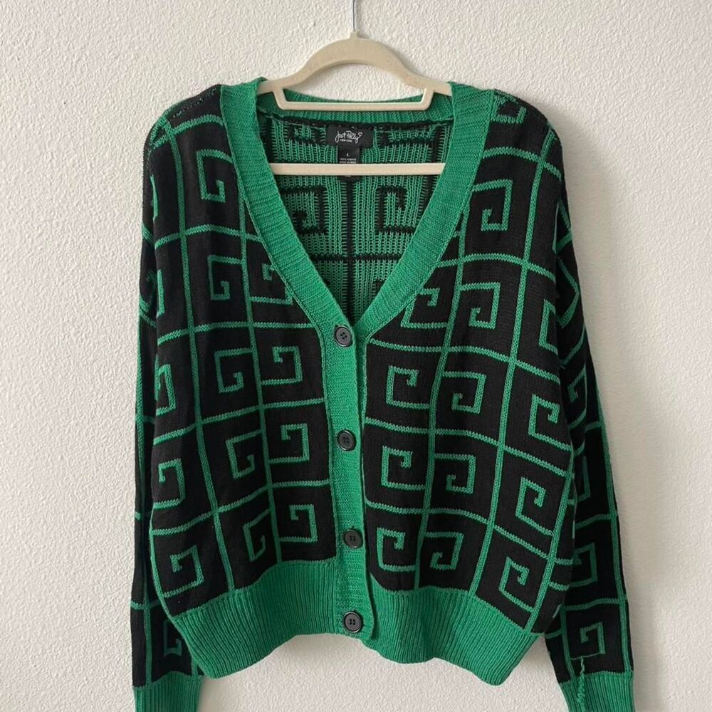 Just Polly cardigan sweater size large